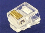 水晶头8P8C短身CAT6一体式普通(KB方孔)