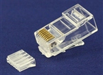8P8C(CAT6)WITH INSERT(SQUARE HOLE)