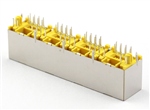 5224-LED-S四胞插座 8P带灯 高度15.6