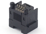 RJ45 8P 180度有耳圆针插座