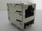 RJ45+HDMI 8P8CS 6U 带弹片 带LED 左黄右绿 鱼眼脚(W/O Transformer)